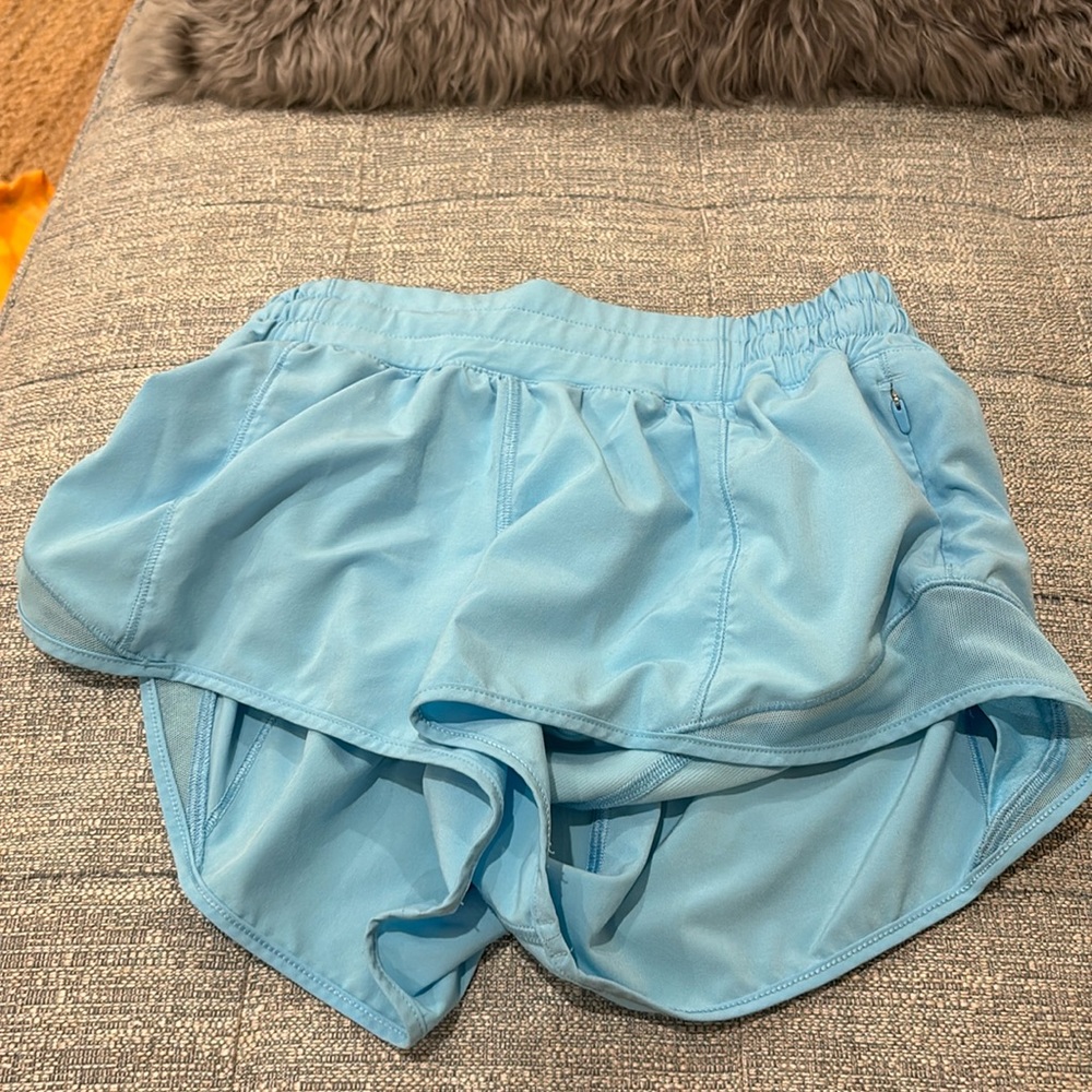 light blue lululemon shorts